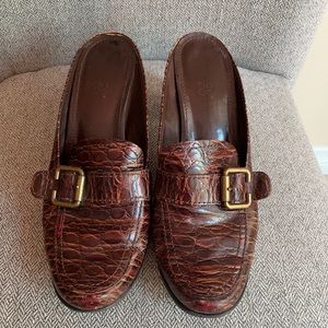 Very comfortable Franco Sarto mules